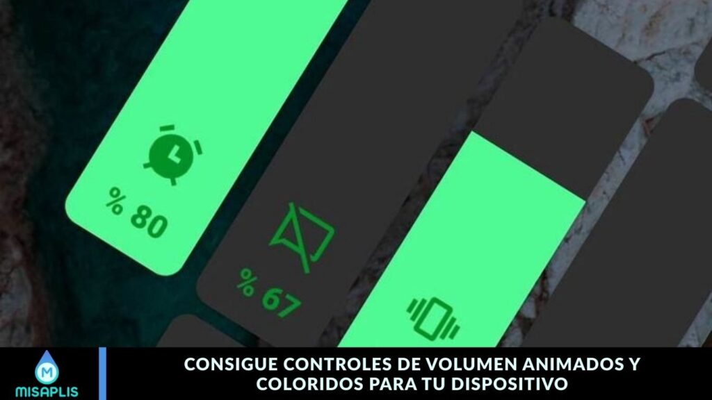 Consigue Controles de Volumen Animados y Coloridos para tu Dispositivo